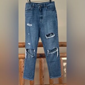 🔥 Indigo Rising Distressed Boyfriend Jeans – Size 5/6